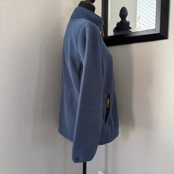 LL Bean Mountain Classic Fleece Full Zip Jacket Navy Blue Small - Picture 5 of 14